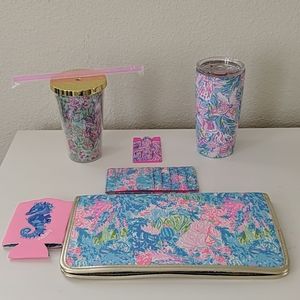 Lilly Pulitzer organizer and tumbler bonus pack